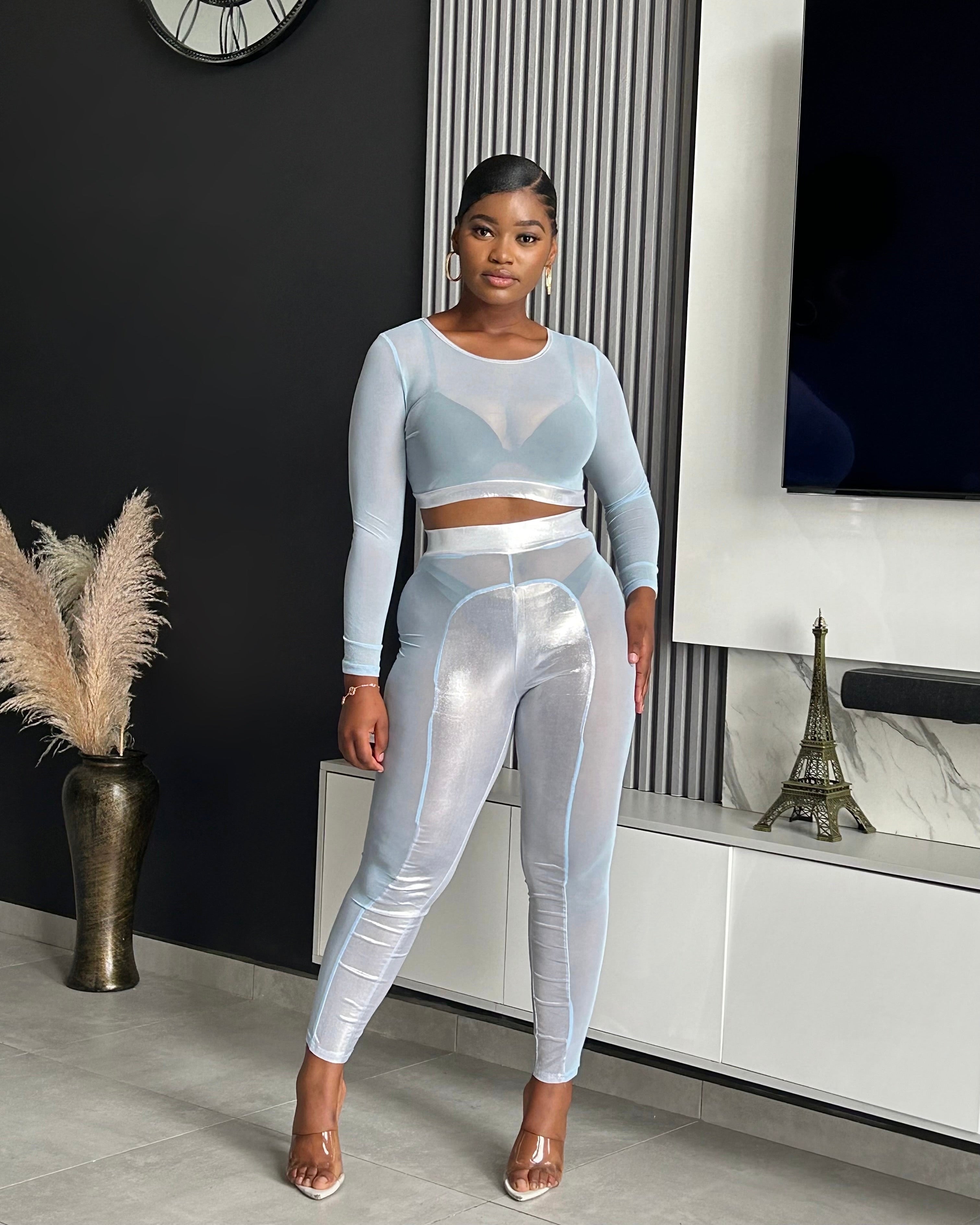 Siyana Sheer Pant Set