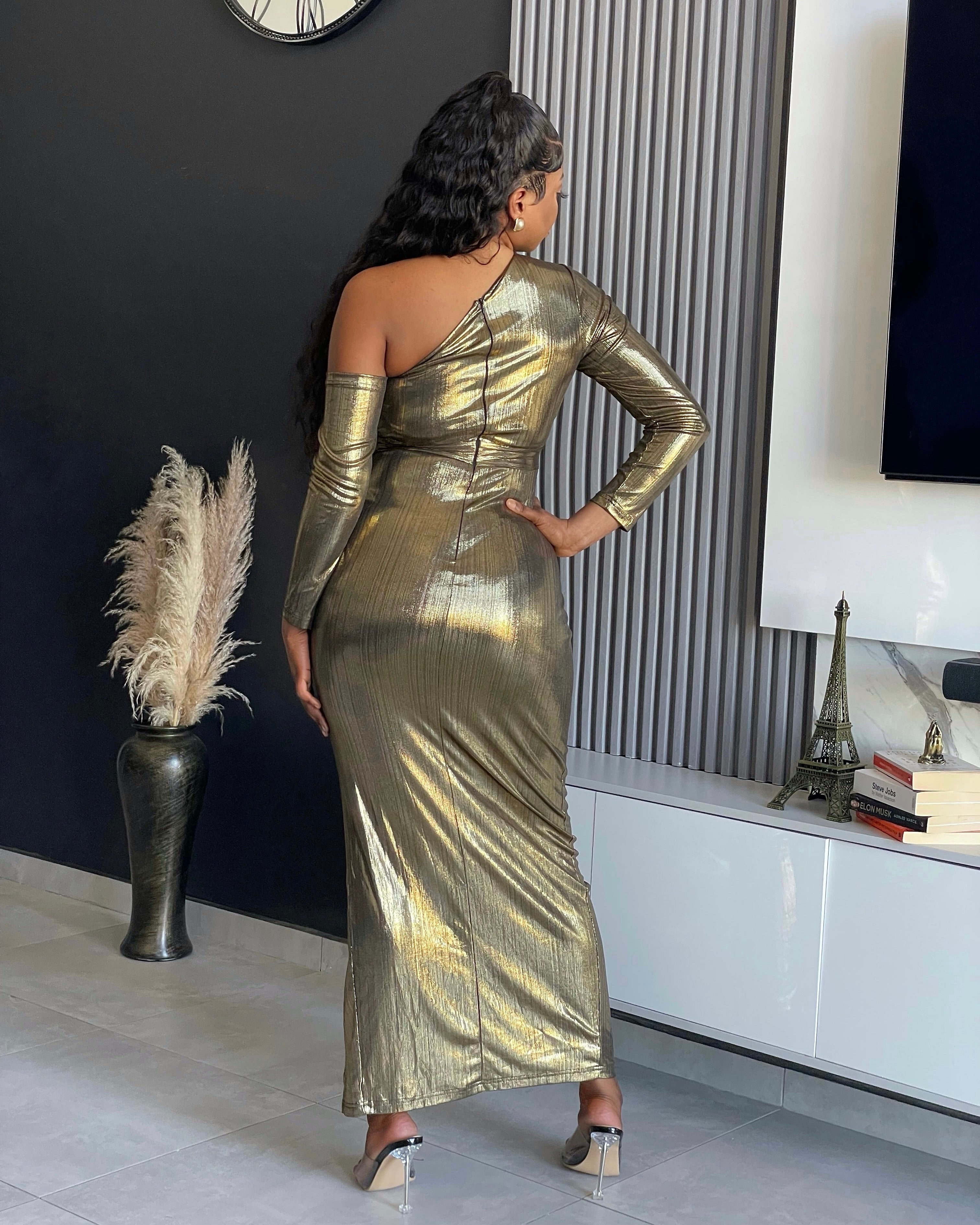 Aiko Metallic Gown