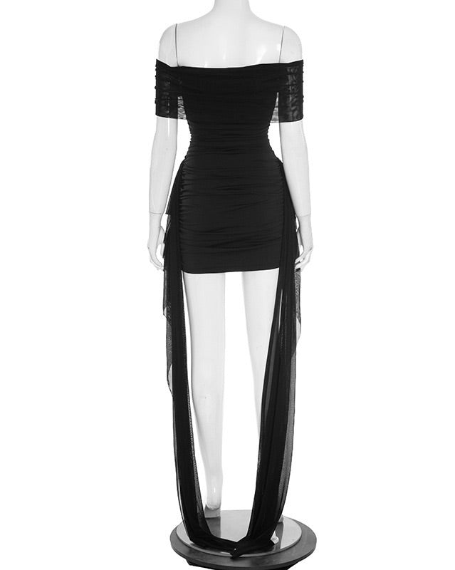 Amandine Mesh Mini Dress