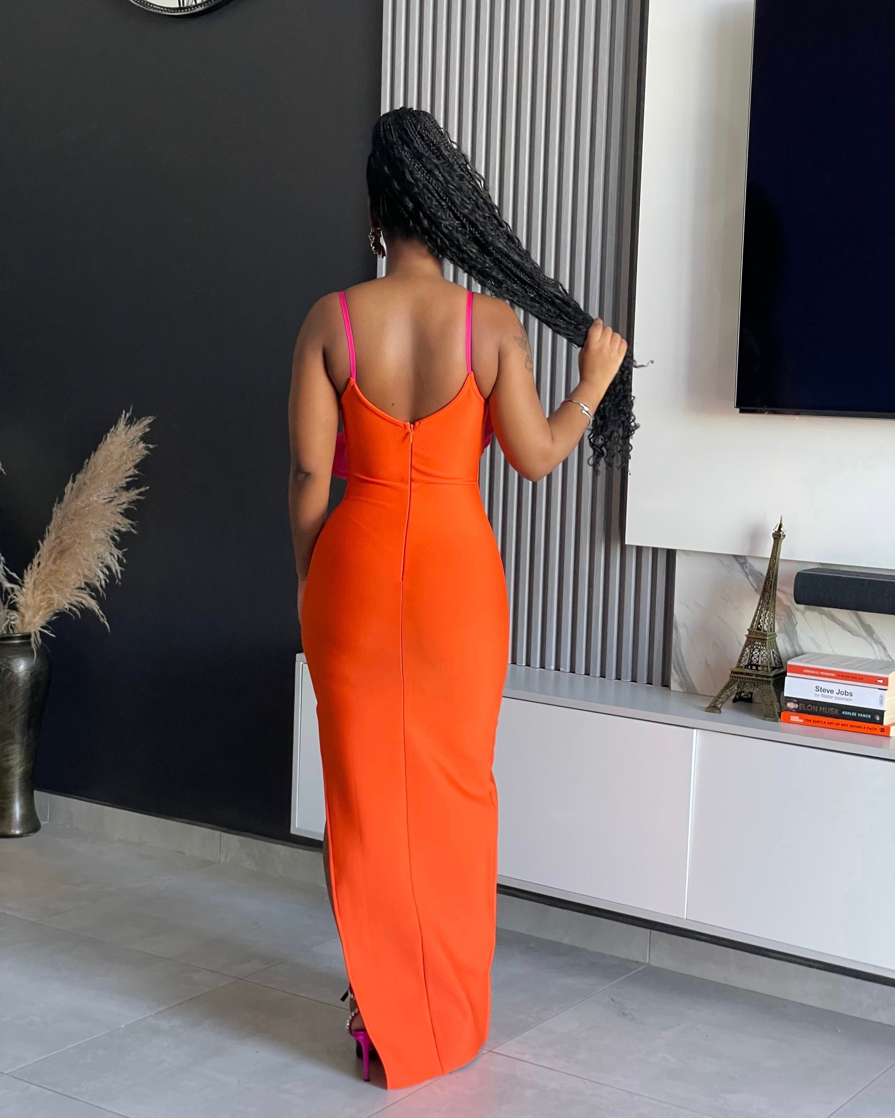Oscar Ruffle Maxi Dress