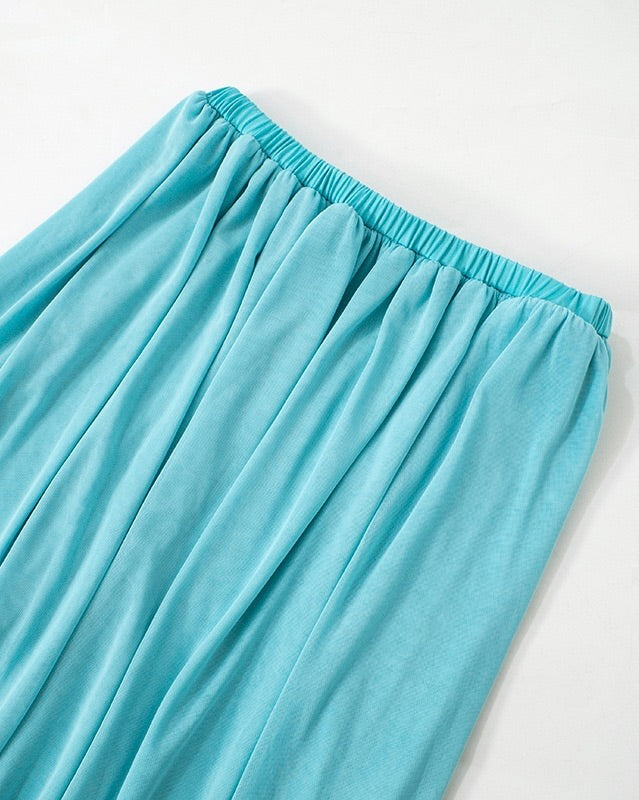 Viva Draped Chiffon Mini Dress