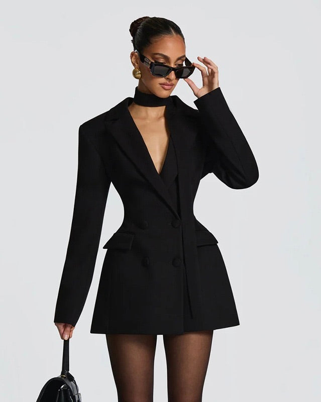 Elyndra Structured Blazer Mini Dress