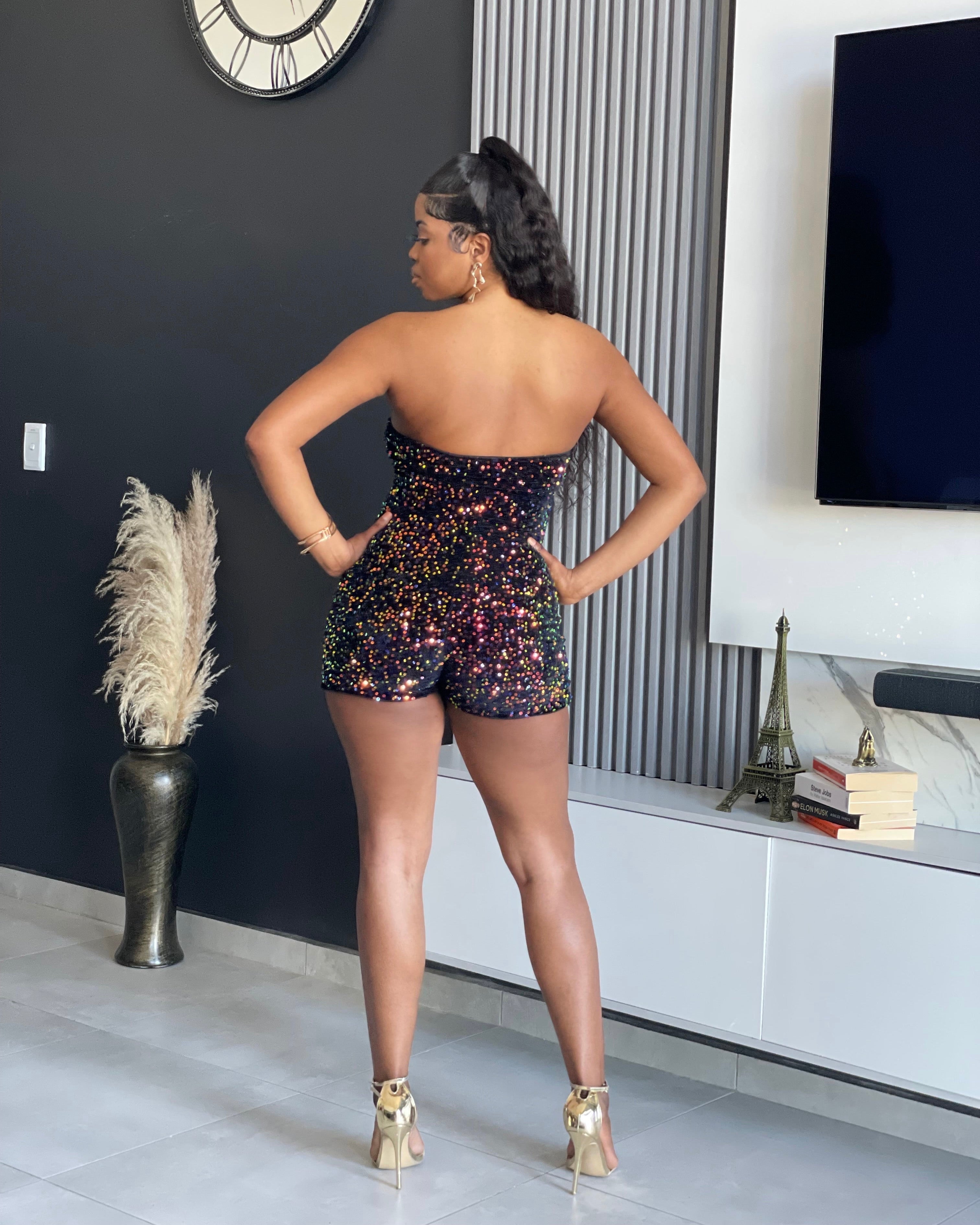 Watch Me Sequin Romper