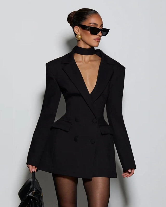 Elyndra Structured Blazer Mini Dress