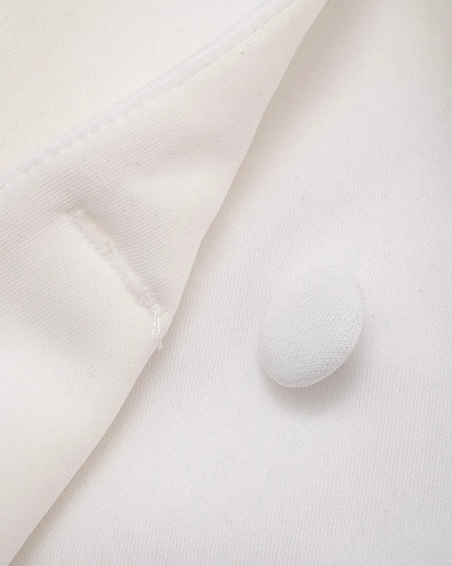 Elyndra Structured Blazer Mini Dress white