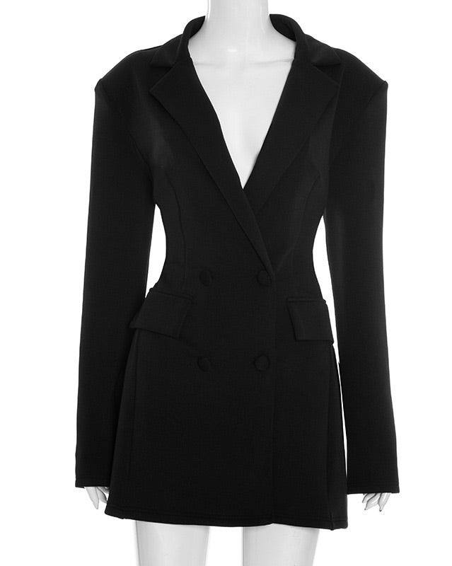 Elyndra Structured Blazer Mini Dress