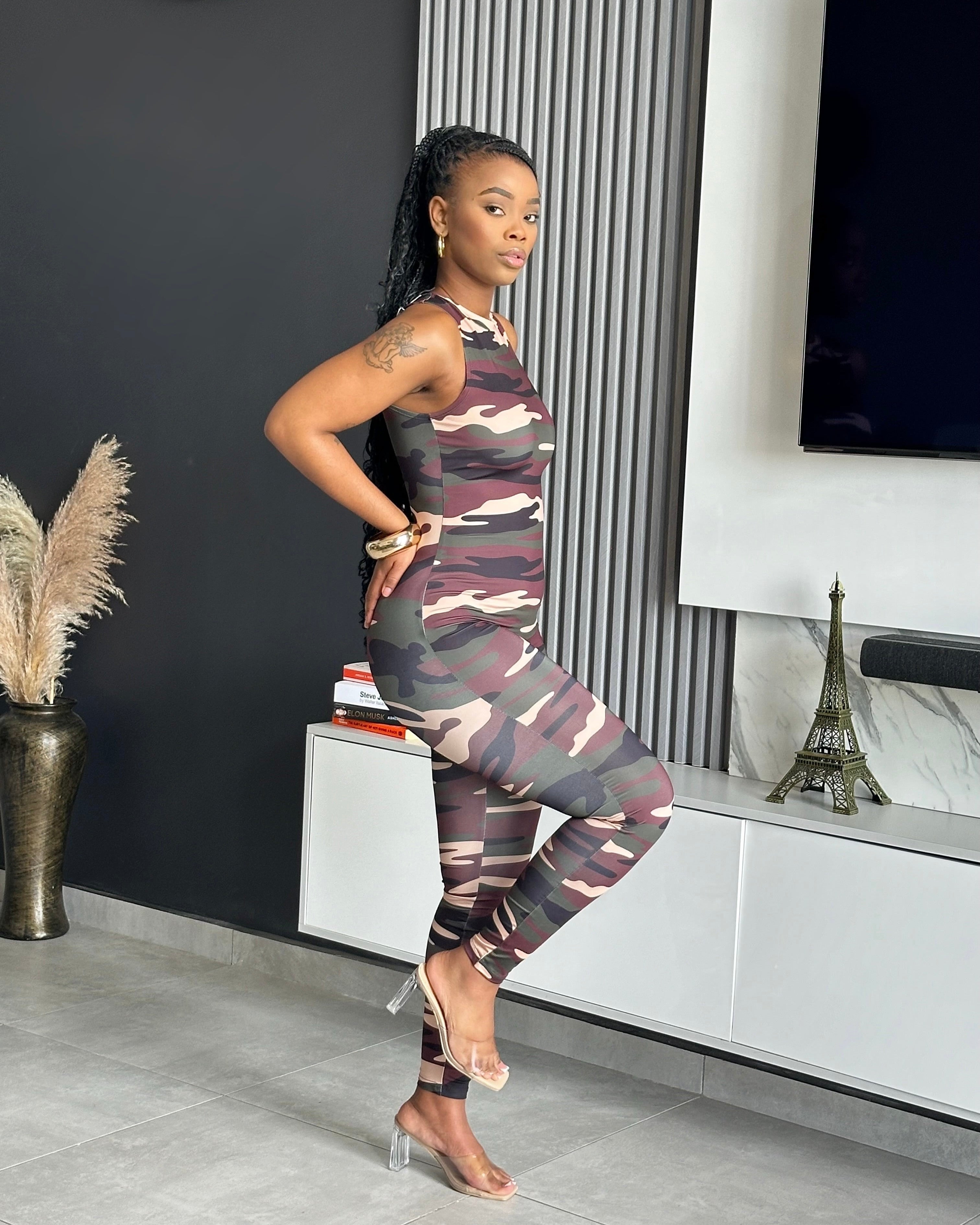 Nedia Camo Jumpsuit