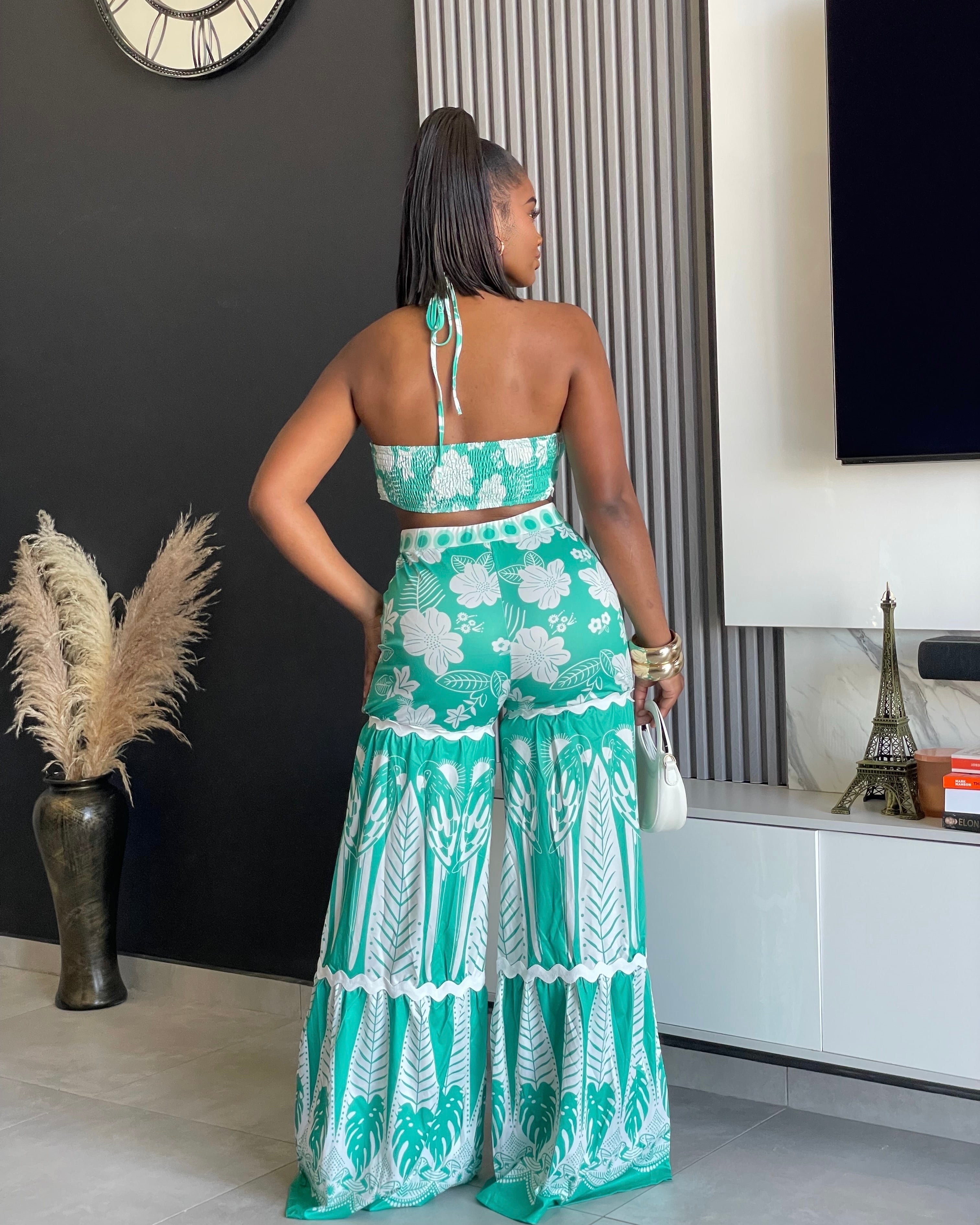 Caribbean Charm Palazzo Pant Set