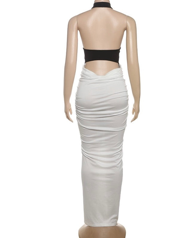 Azure Mirage Maxi Dress