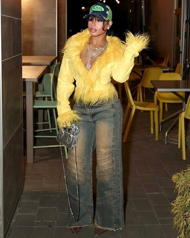 Rogue Wide-Leg Distressed Jeans