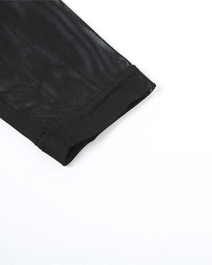 Muse Black Plunge Mini Dress