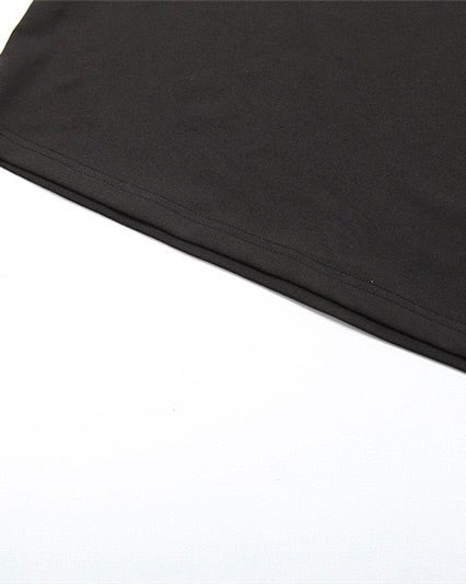 Muse Black Plunge Mini Dress