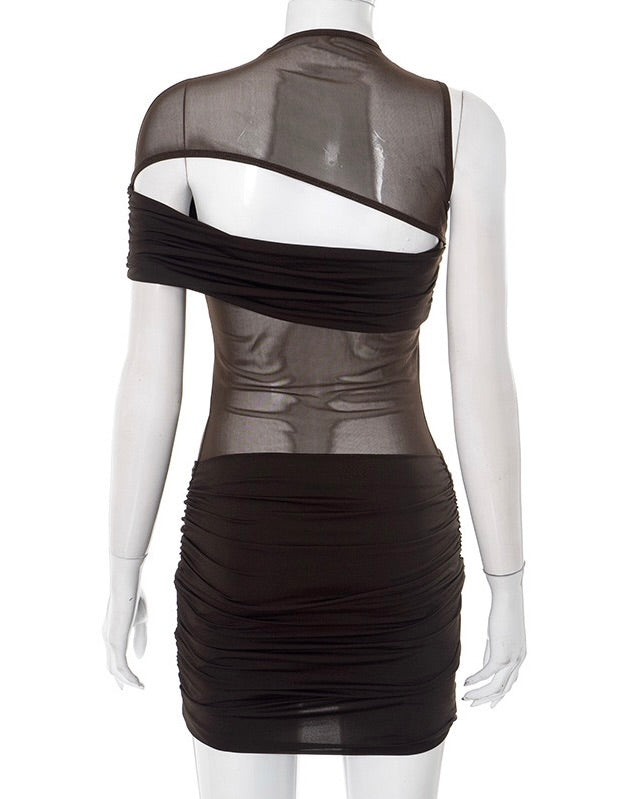 Alyson Mesh Mini Dress