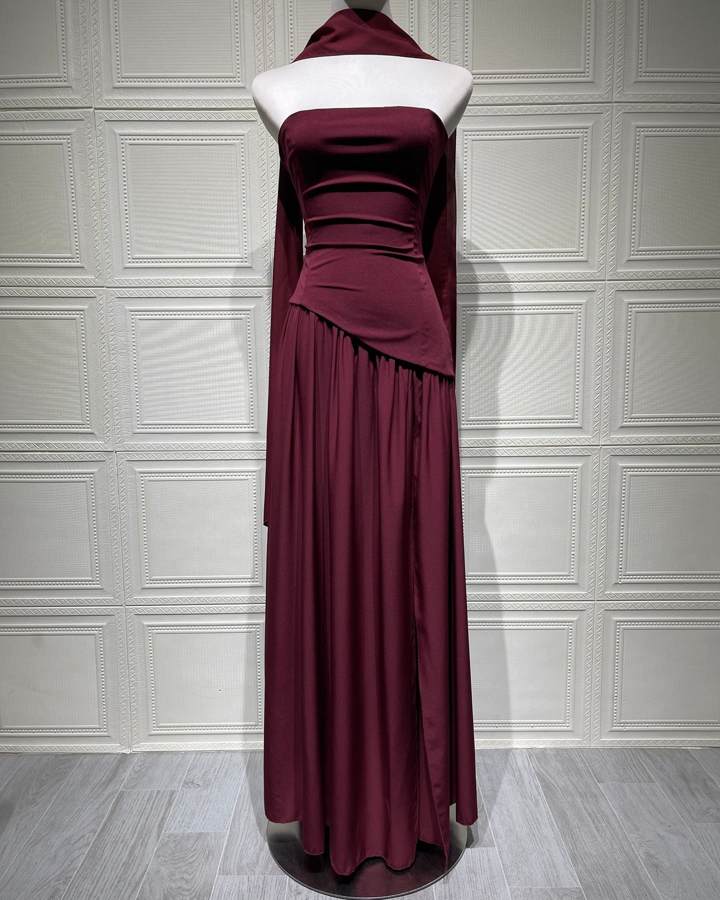 Amara Draped Elegance Gown