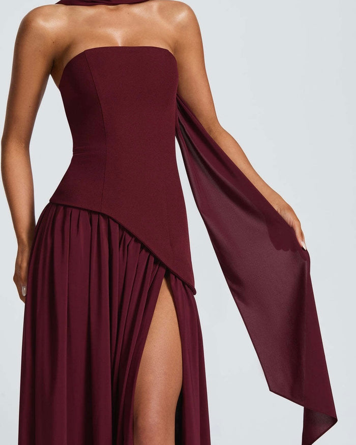 Amara Draped Elegance Gown