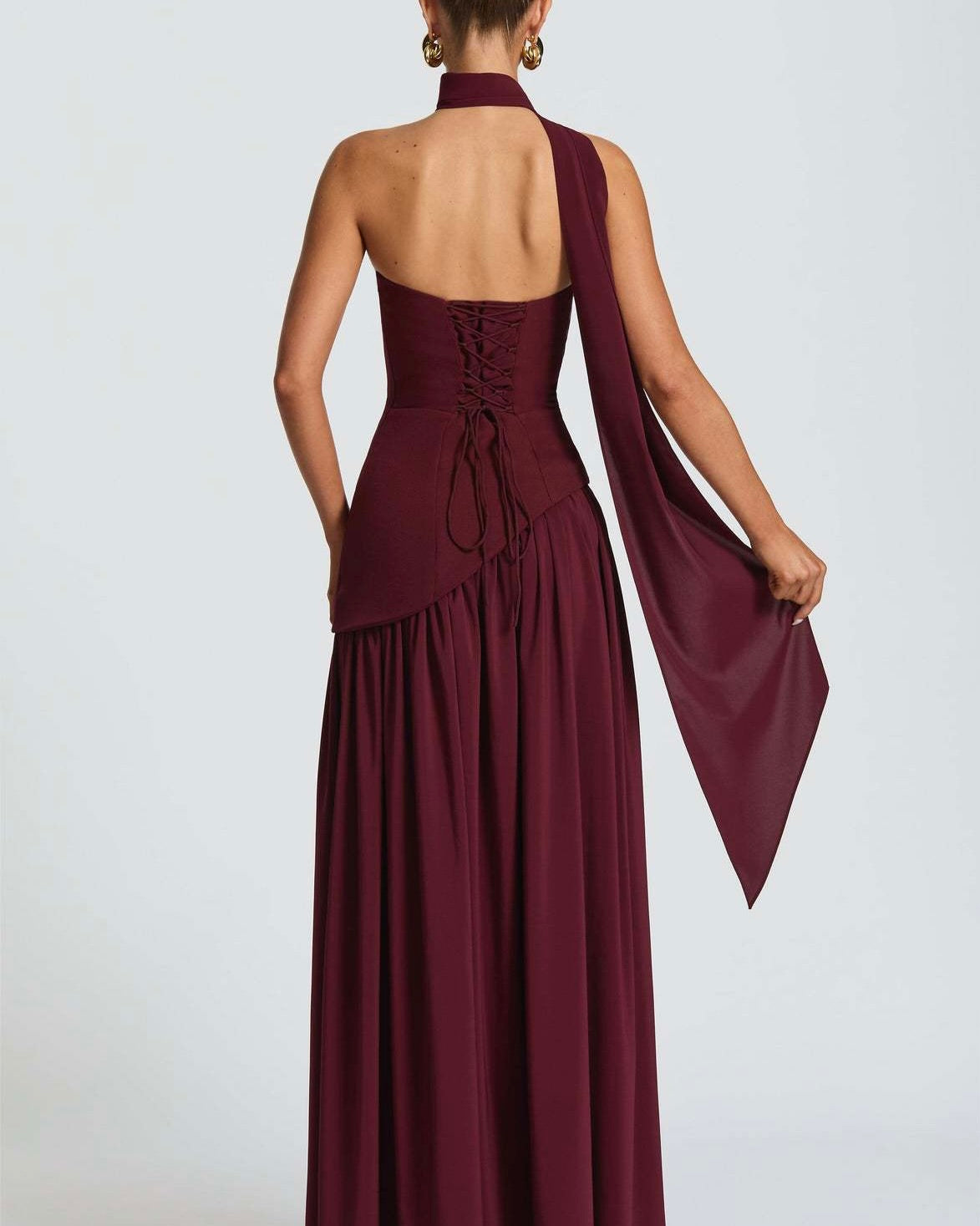 Amara Draped Elegance Gown