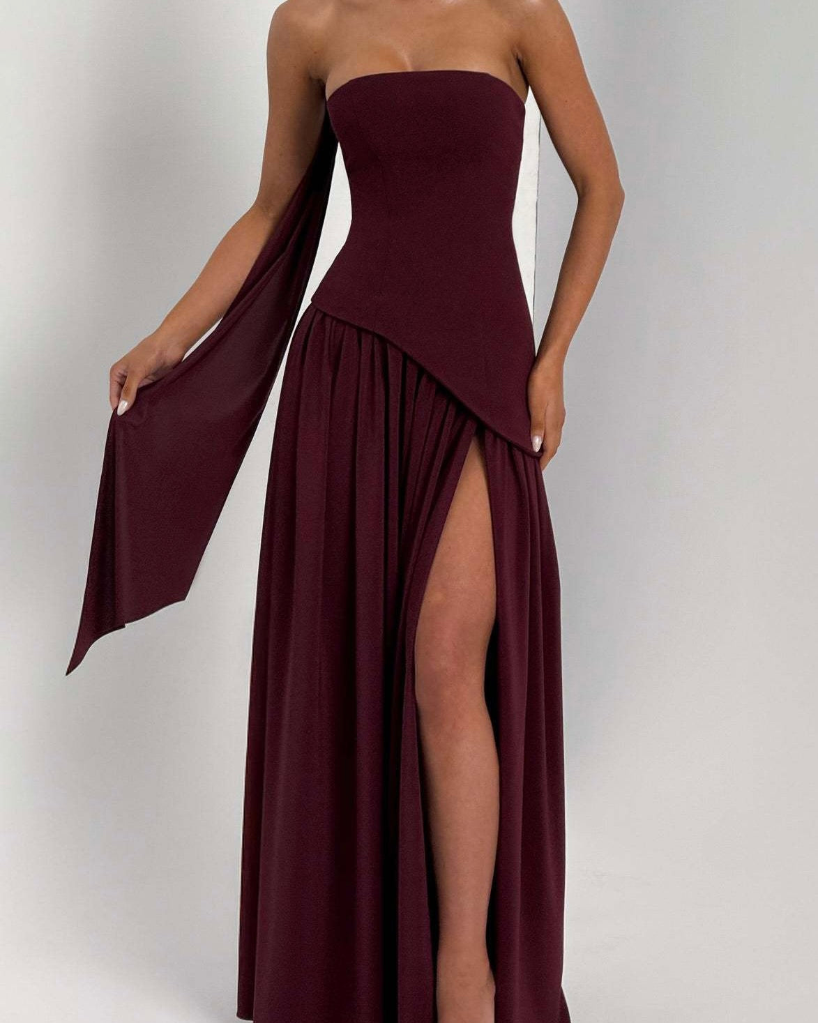 Amara Draped Elegance Gown