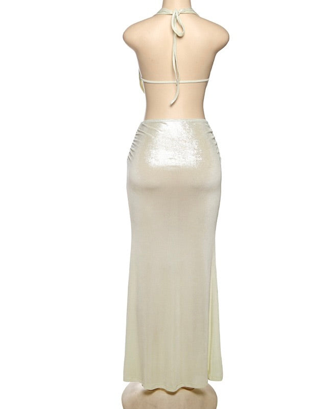 Lyla Metallic Skirt Set