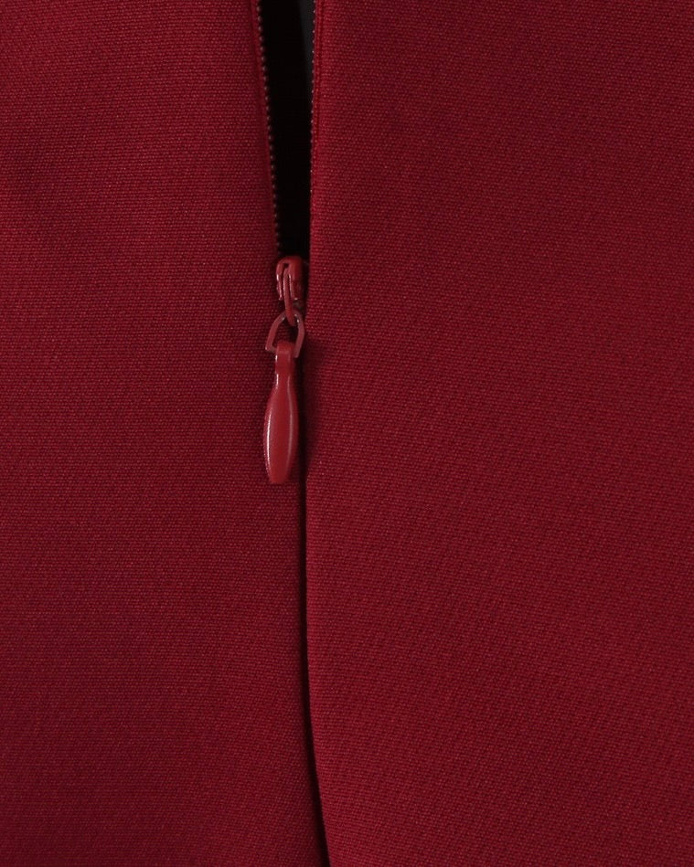 Reanna Burgundy Halter Skater Mini Dress