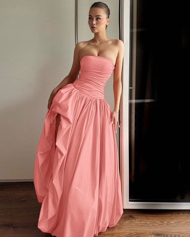 Flamenco Strapless Maxi Dress