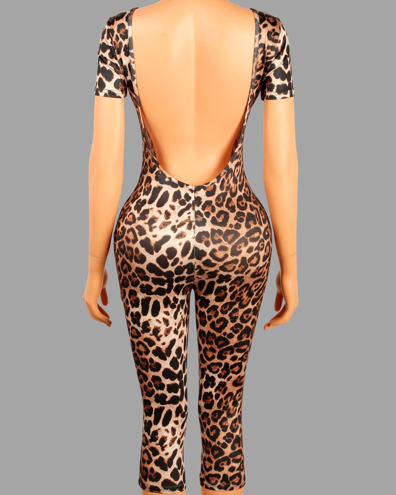 Aimee Leopard Romper