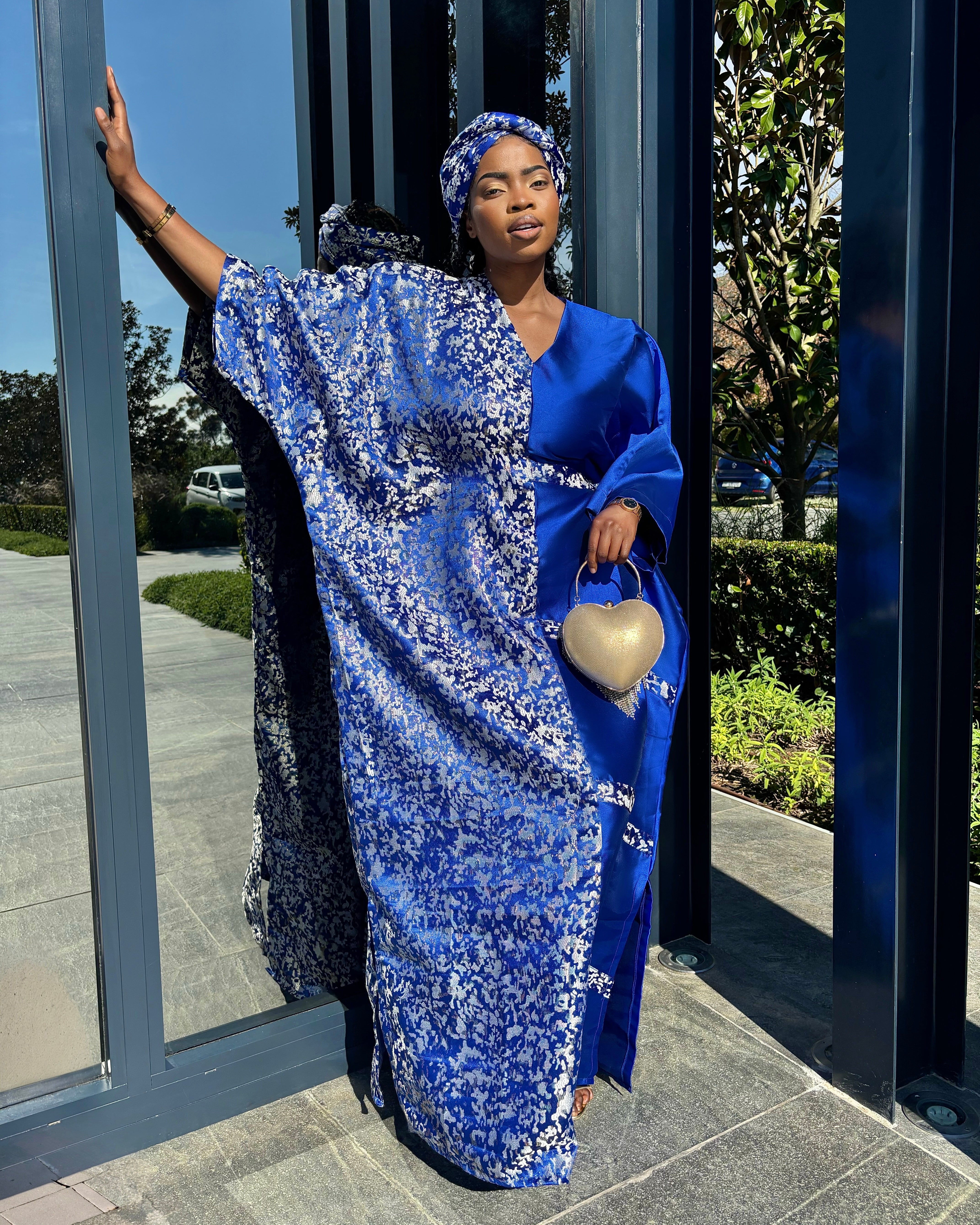 Royal Blue Patchwork Bubu