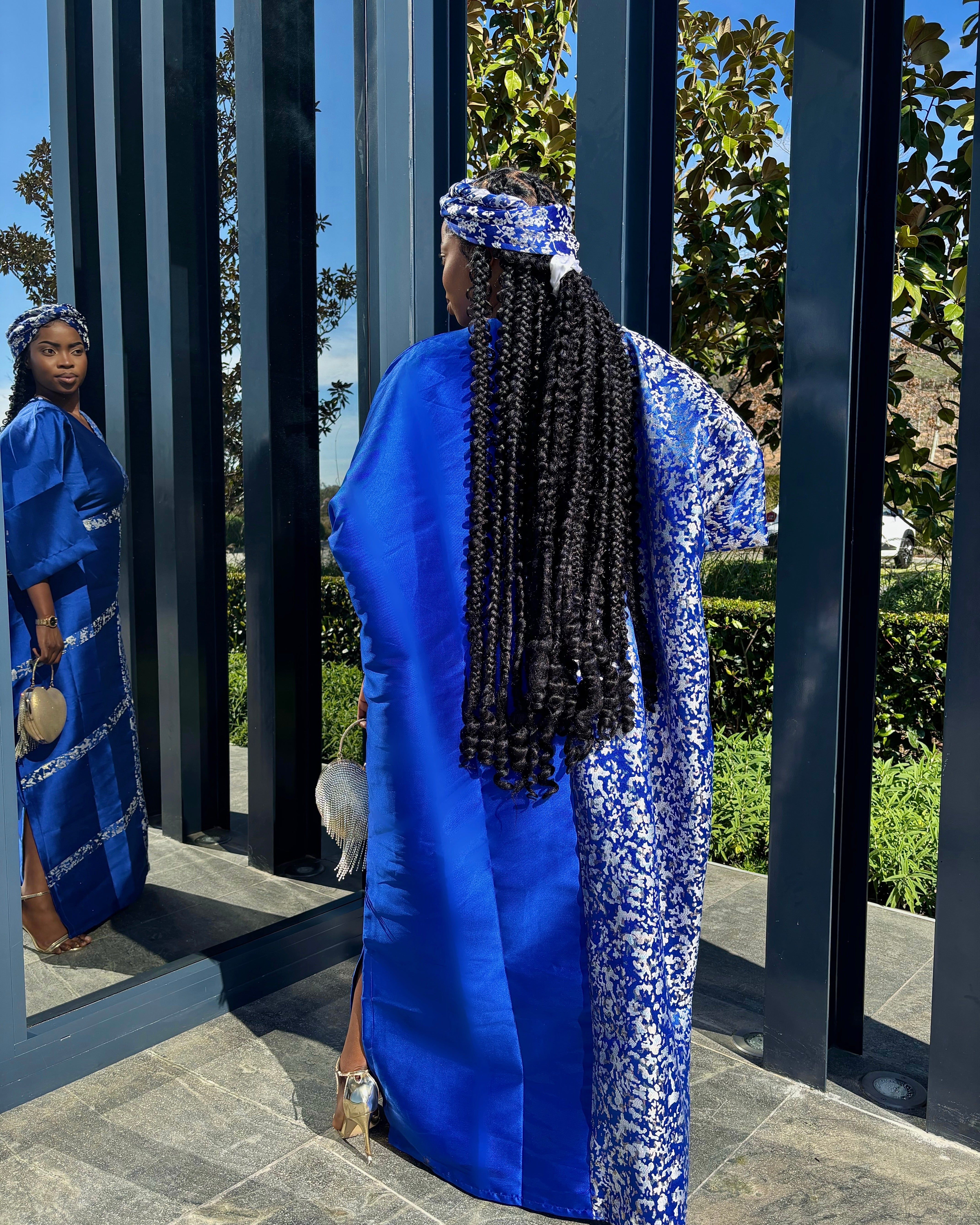 Royal Blue Patchwork Bubu