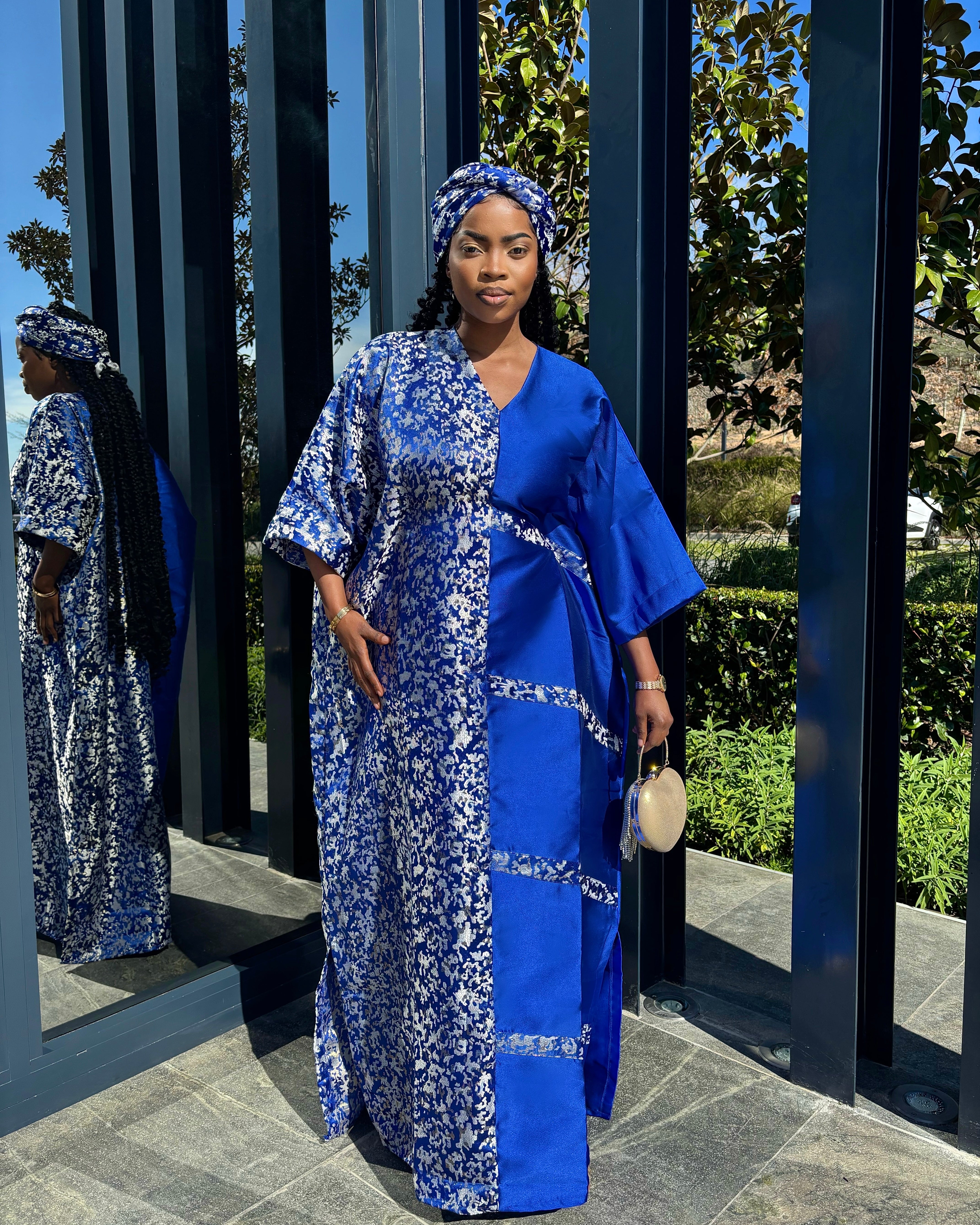 Royal Blue Patchwork Bubu