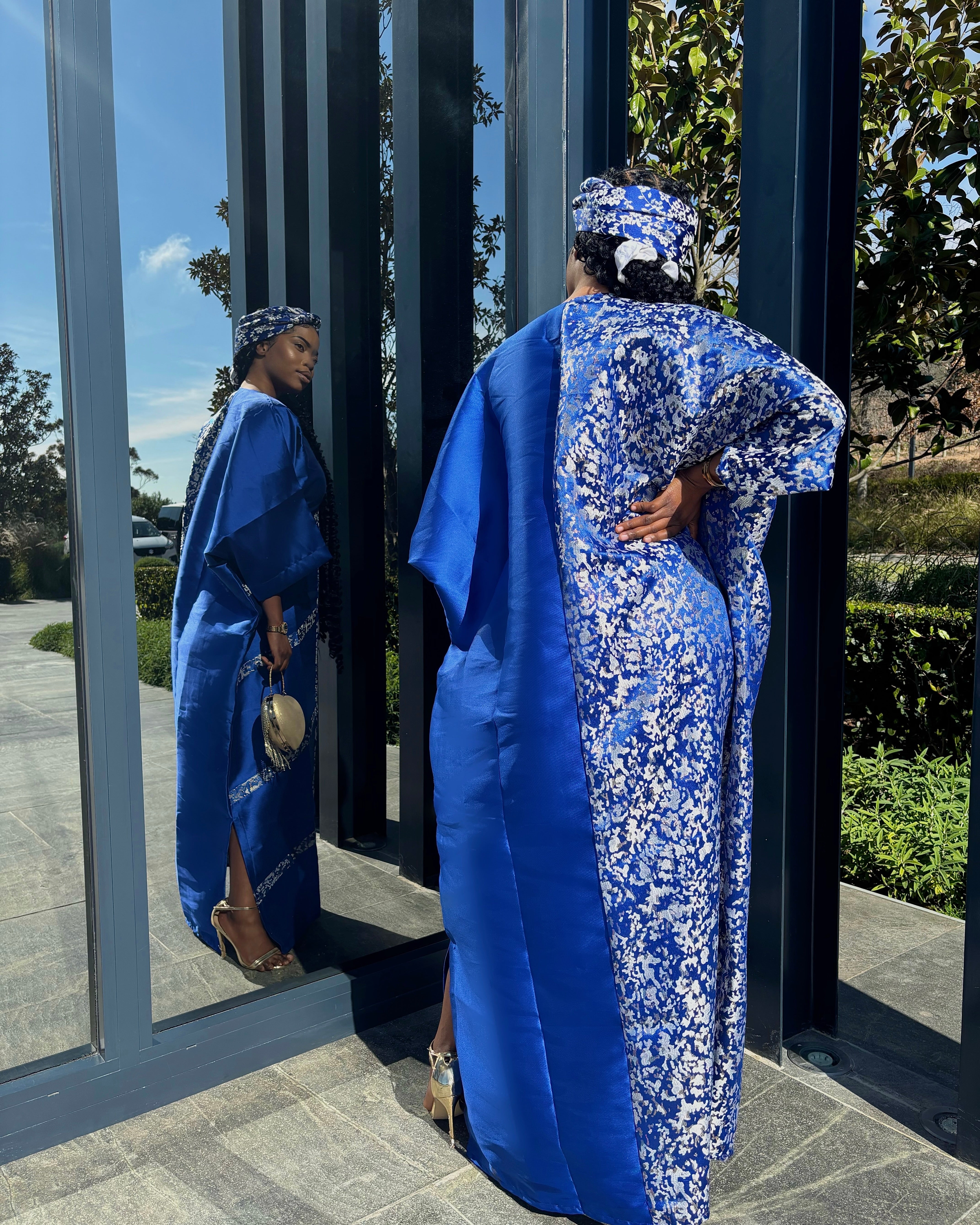Royal Blue Patchwork Bubu