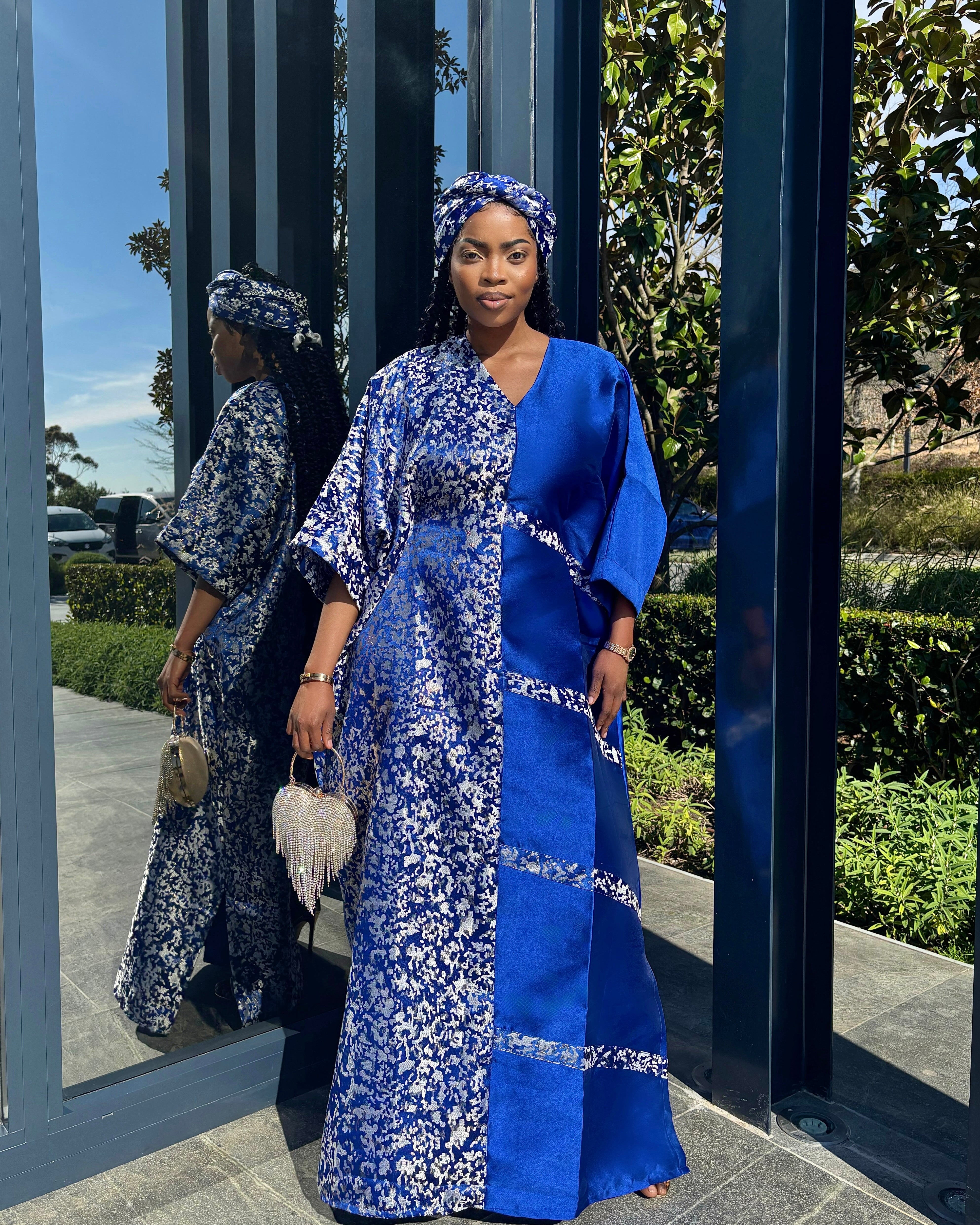 Royal Blue Patchwork Bubu