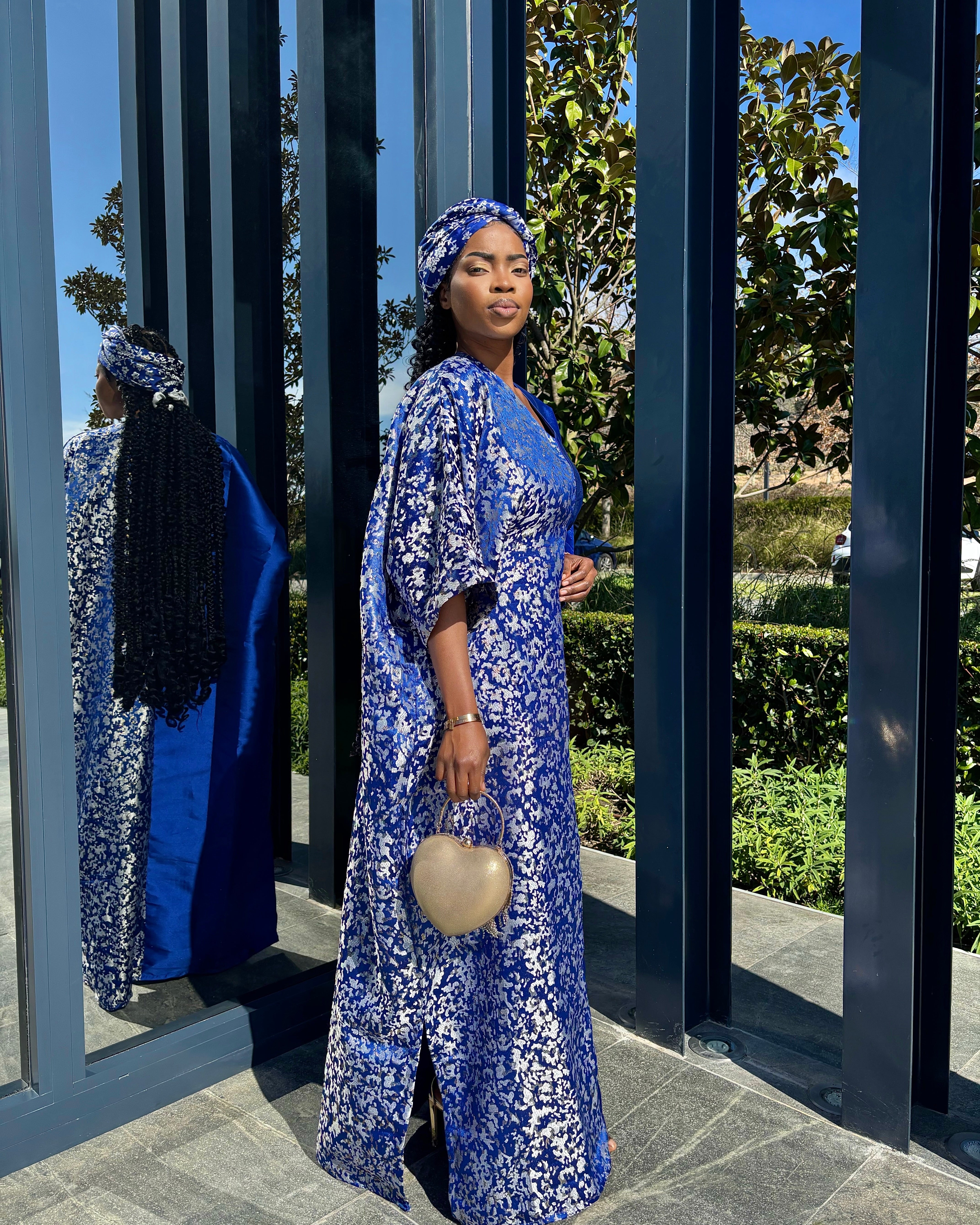 Royal Blue Patchwork Bubu