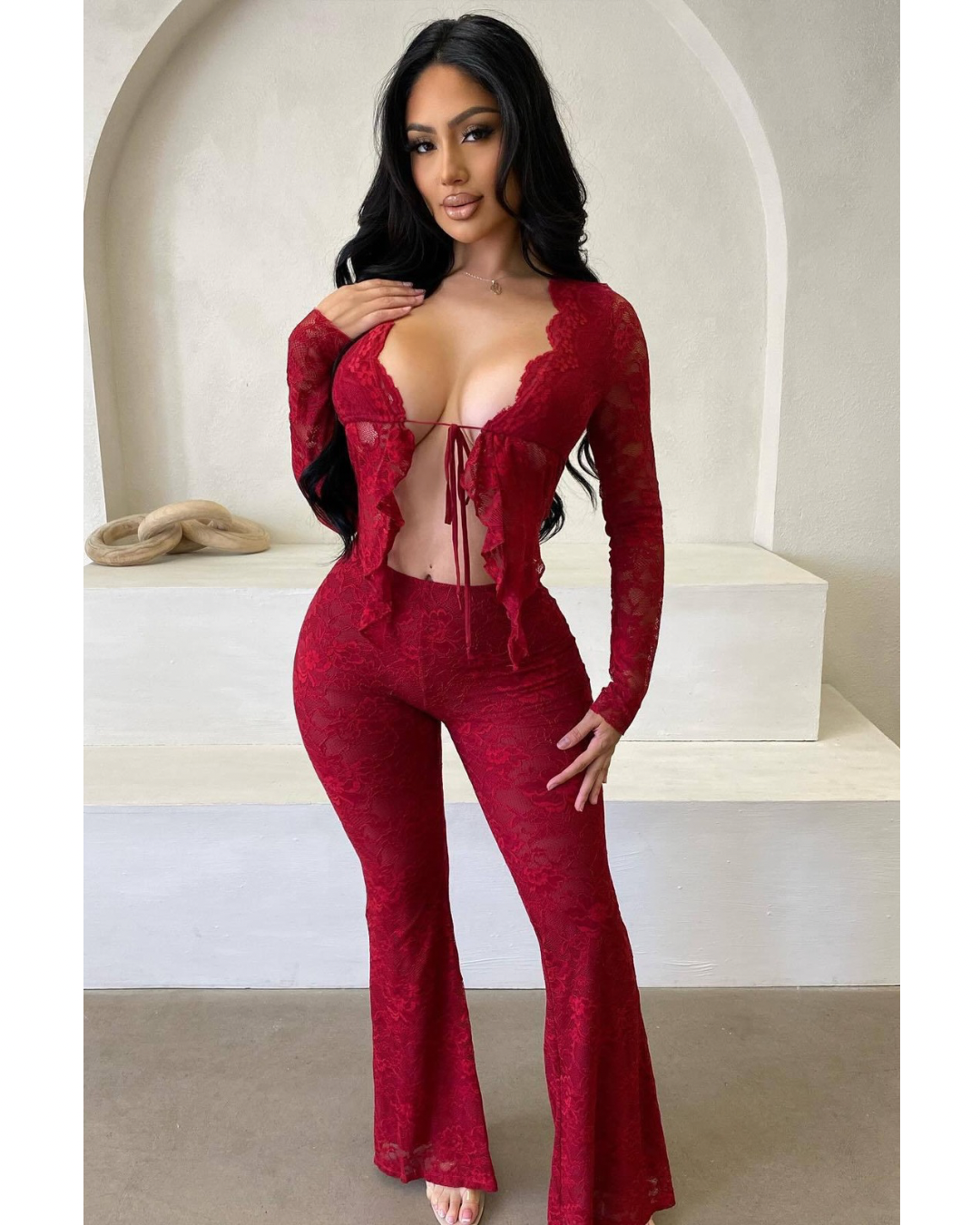 Amara Lace Flare Set