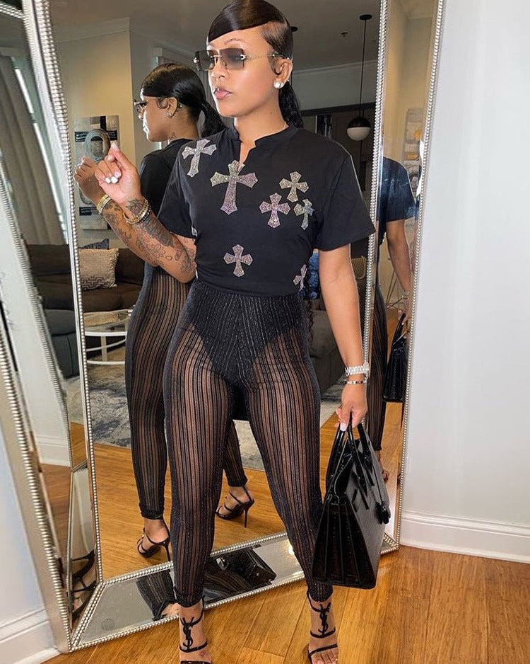Griffin Mesh Leggings