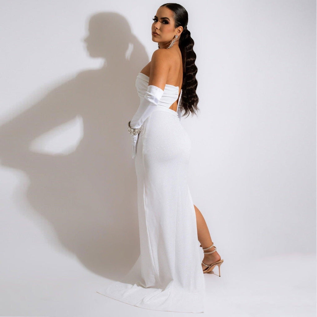 Unforgettable Maxi Dress White - Veras closet